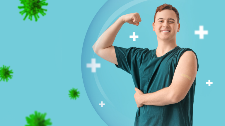 man with good immunity