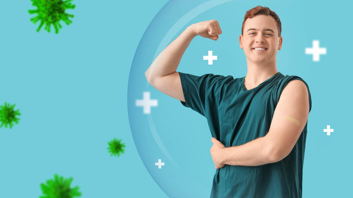 man with good immunity