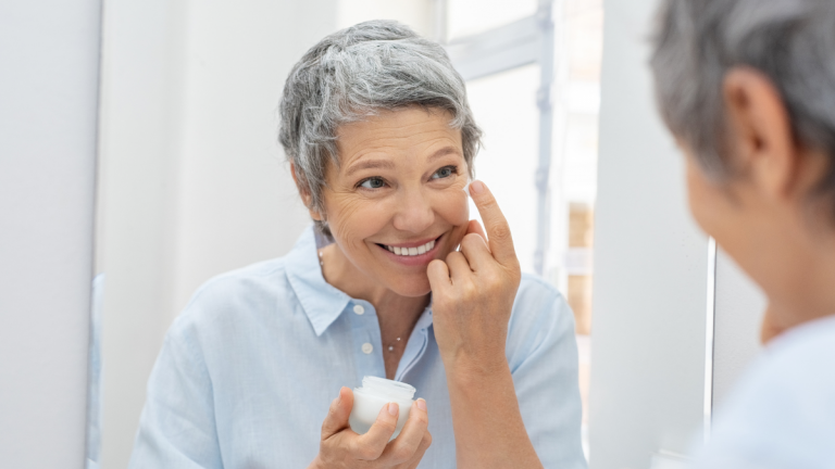 woman with healthy skin
